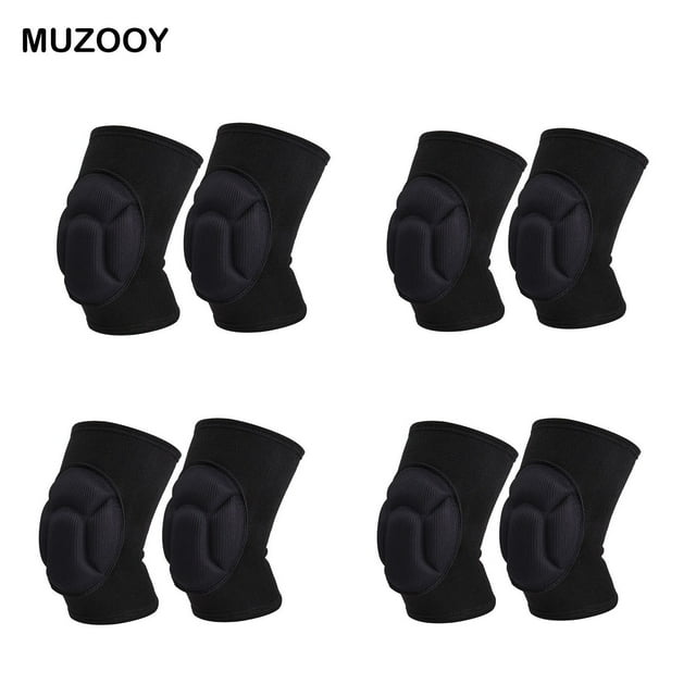 MUZOOY 4Pair Elastic Knee Pads M, Thick Sponge Collision Avoidance