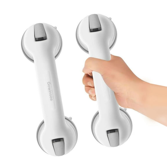 Gowinsee Shower Grab Bar, with Suction Cup and Quick Release for Bathroom Children and Elderly