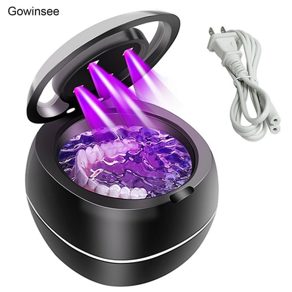 Gowinsee Ultrasonic Denture Cleaner, Ultrasonic Jewelry Cleaner, 42 kHz, Stainless Steel, Black