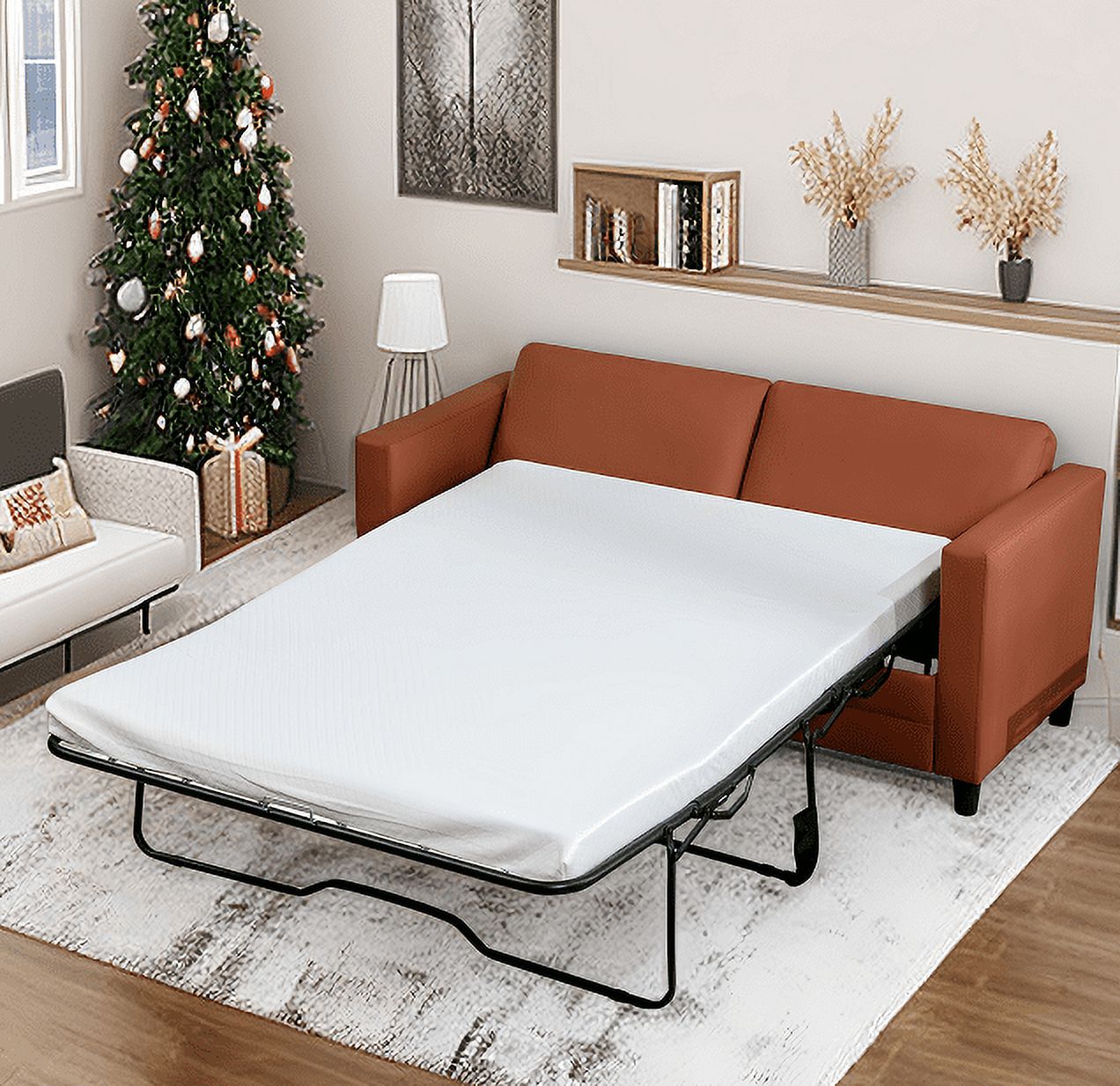 MUZZ 2in1 Pull Out Sofa Bed,Full Size Convertible Sleeper Couch with