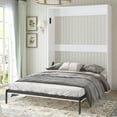 thumbnail image 1 of MUZZ Murphy Bed with Wardrobe, Foldable Wall Bed with Space Saving Design, Fold up Murphy Bed Cabinet for Storage, Multifunctional Cabinet Bed for Bedroom/Apartment(Style6,White), 1 of 12