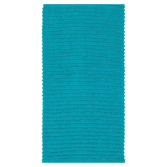 MUkitchen 100% Cotton Ridged Dishtowel, Aquamarine - 18 x 28 inches
