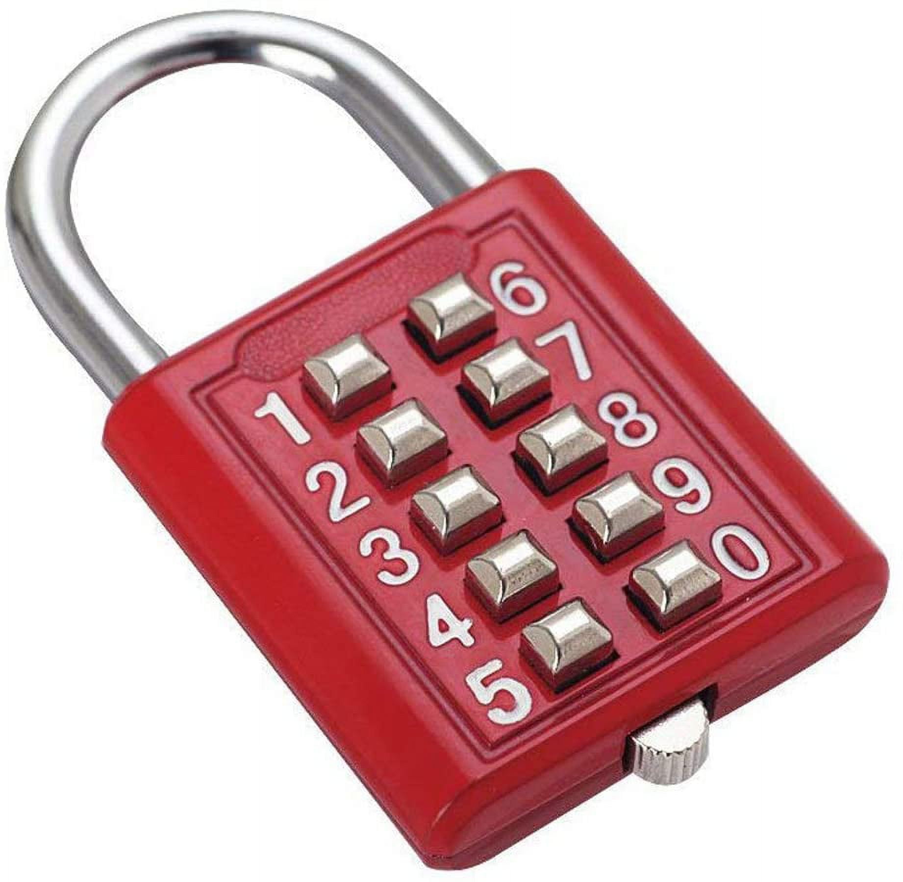 MUrldallButton Combition Security Padlock Digital Lock Suitcase
