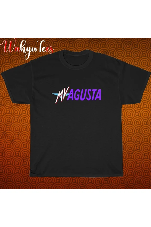 MV Augusta Logo Black/Grey/Navy/White Size S-5XL Unisex T-Shirt