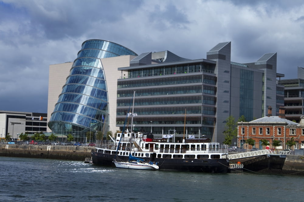 MV Cill Airne (River Restaurant The National Irish Conference Centre Dublin City Ireland Canvas Art - Panoramic Images (36 x 12)