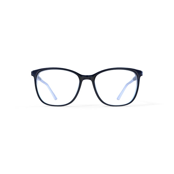 Womens Heather Rx'ble Eyeglasses with Case, Black Crystal
