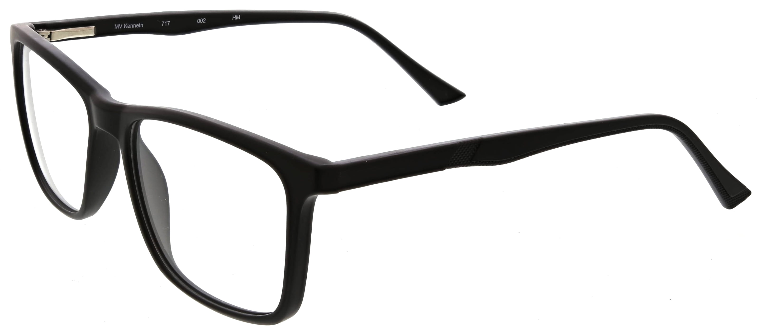 Mens Kenneth Rx'ble Eyeglasses with Case, Black