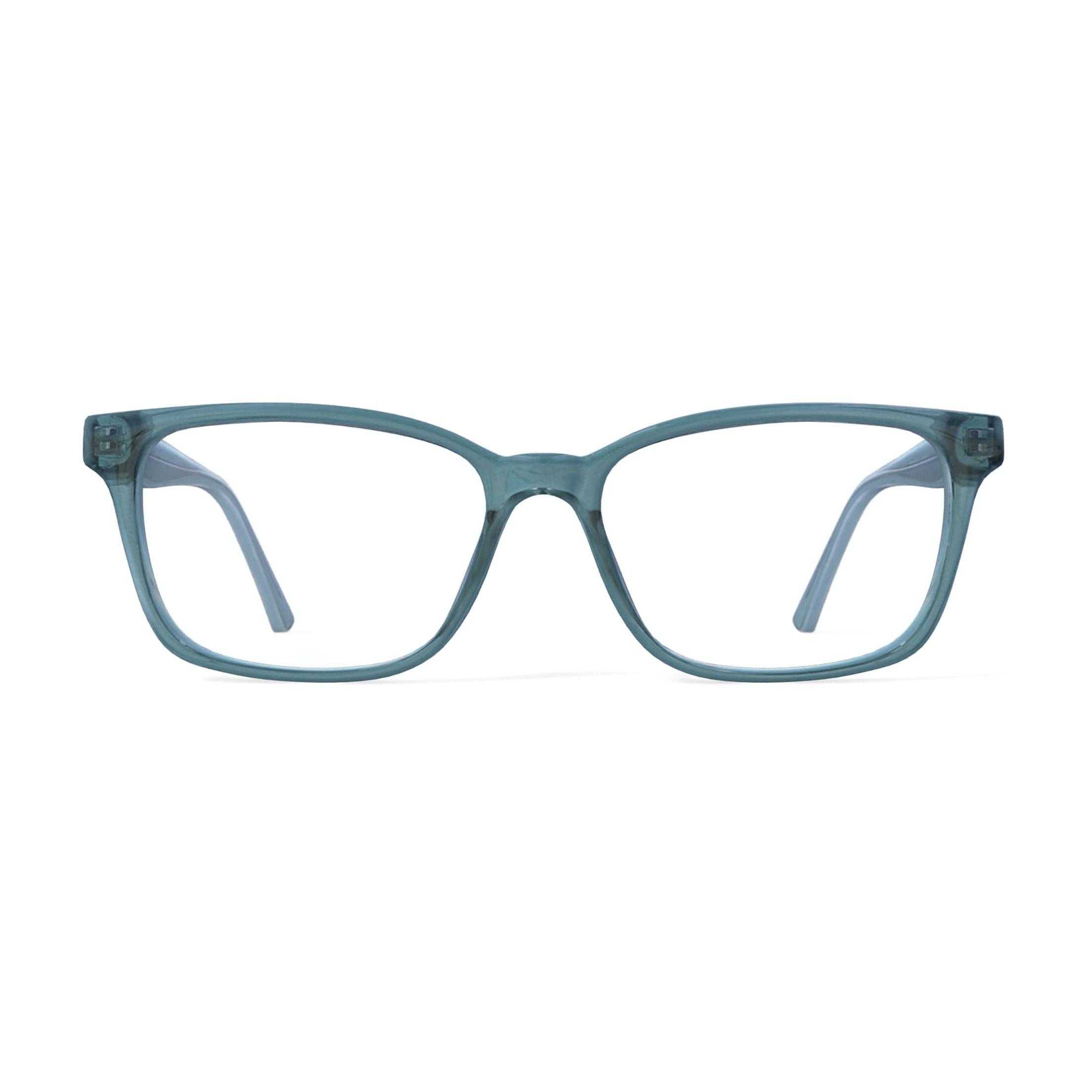 Youth Mason Rx'ble Eyeglasses with Case, Crystal Green