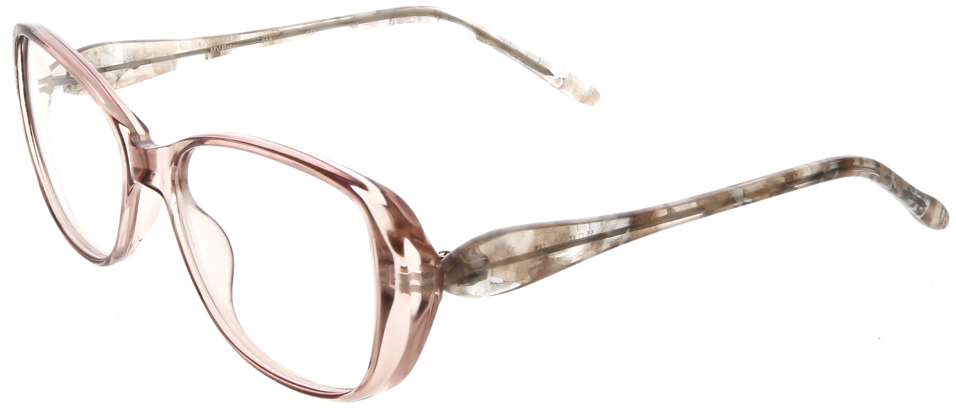 Womens Patsy Rx'ble Eyeglasses with Case, BLUSH
