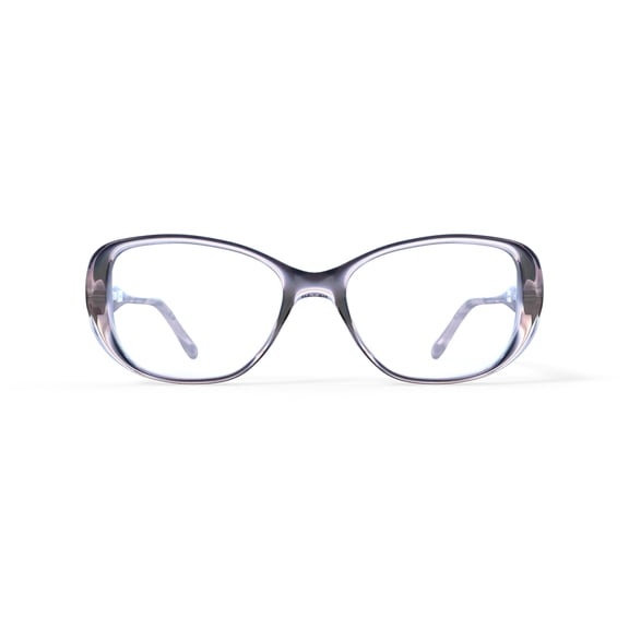Womens Patsy Rx'ble Eyeglasses with Case, BLUSH