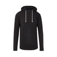 thumbnail image 1 of MV Sport 24401 Miles Slub Hooded Tee-Black - 006-XL, 1 of 3