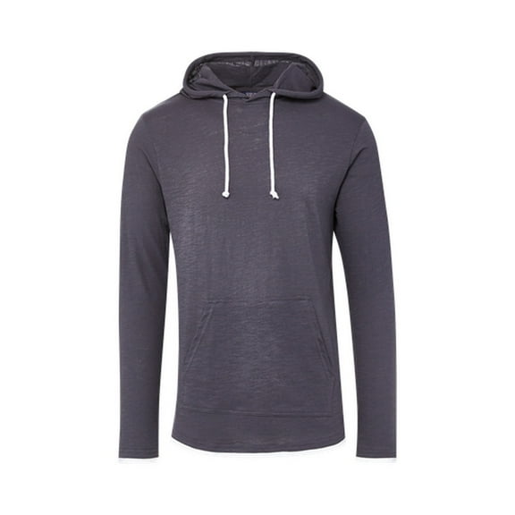 MV Sport 24401 Miles Slub Hooded Tee-Iron Gray - 647-L