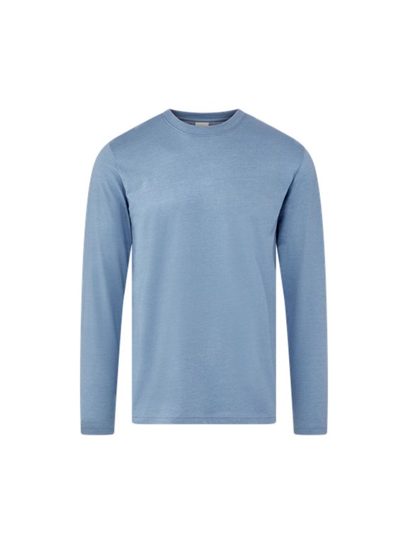 24405 Summit Sustainable Long Sleeve Tee-Lt Denim Heather - 441-XL