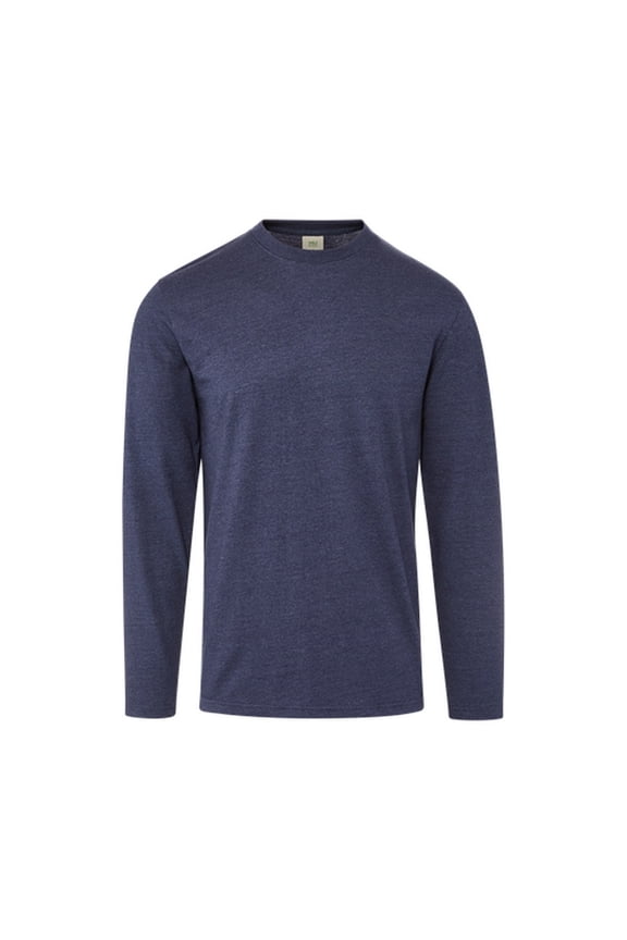 24405 Summit Sustainable Long Sleeve Tee-Navy Heather - 711-L