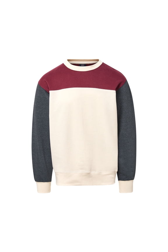 26145 Otto Colorblock Crewneck-Biking Red/Charcoal - 005-XL