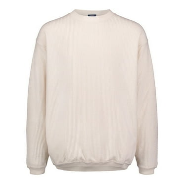 MV Sport B05952248 Corded Crew Sweatshirt&#44; Ivory - 3XL