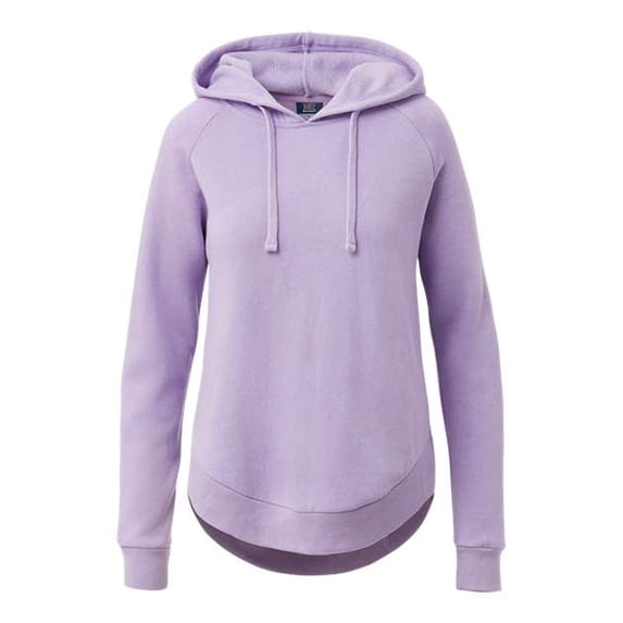 MV Sport B13952214 Women Angel Fleece Hooded Sweatshirt, Stardust - Medium