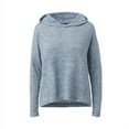 thumbnail image 1 of MV Sport B14252255 Women Anika Hacci Jersey Hooded Long Sleeve T-Shirt, Sto ash - Large, 1 of 5
