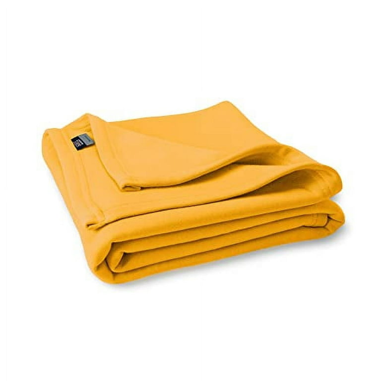 MV Sport Oversized Sweatshirt Blanket Lightweight Blanket Fleece Knit Blanket Soft Yellow