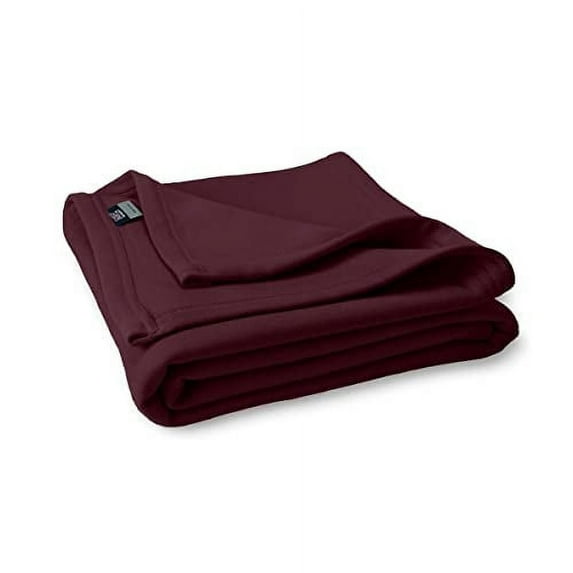MV Sport Oversized Sweatshirt Blanket – Lightweight Blanket – Fleece Knit Throw (Maroon)