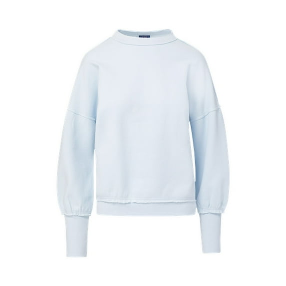 MV Sport W23109 Genevieve Raw Edge Crew-Arctic Blue - 874-S