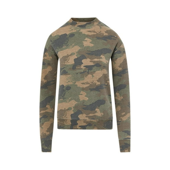 MV Sport W23140 Raelynn Cloud Fleece Crew-Faded Camo - 341-L