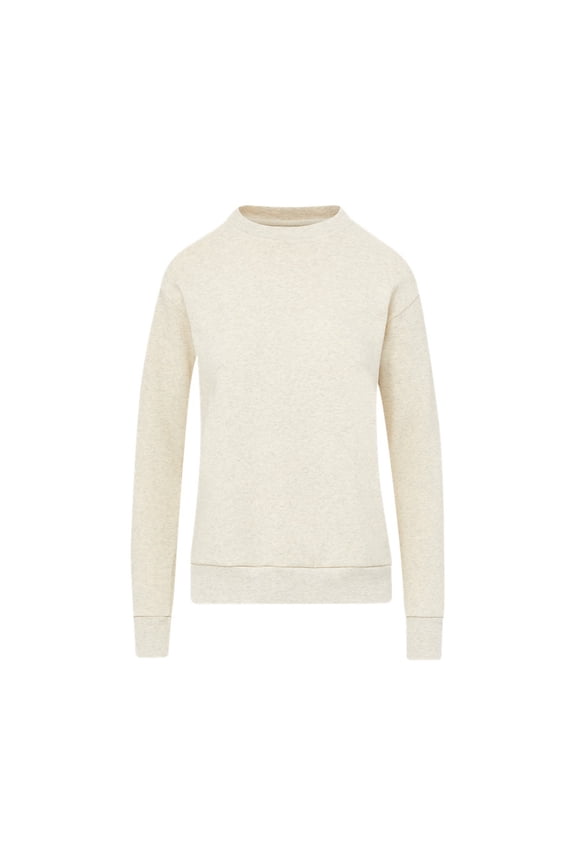 W23140 Raelynn Cloud Fleece Crew-Oatmeal - 145-M