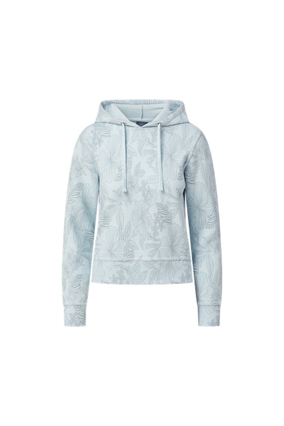 W24105 Maddie Floral Print Hood-Arctic Blue - 874-S