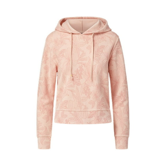 MV Sport W24105 Maddie Floral Print Hood-Cameo Pink - 326-2XL