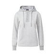 thumbnail image 1 of MV Sport W24128 Alina Henley Hood-HeatherGray/White Stripe - 073-M, 1 of 3