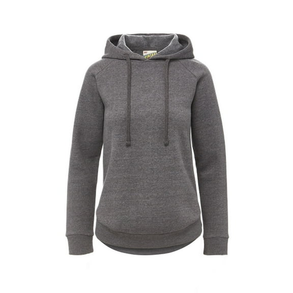 MV Sport W25164 Vintage Fleece Ladies Hoodie-Charcoal - 087-M