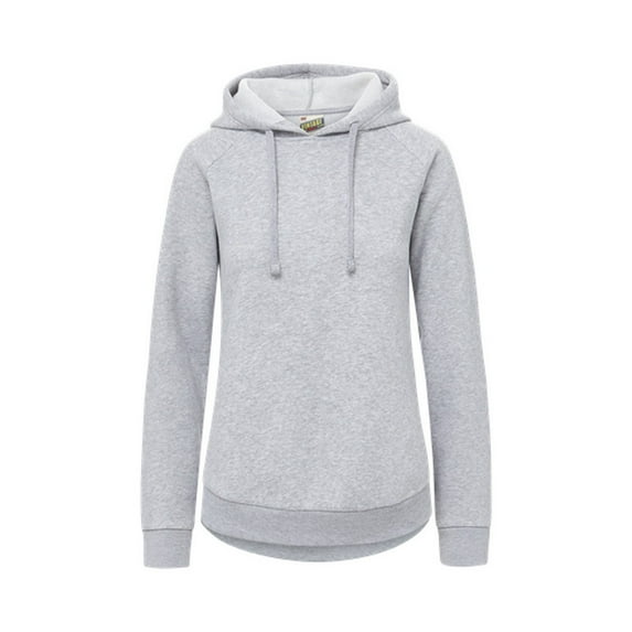 MV Sport W25164 Vintage Fleece Ladies Hoodie-Heather Gray - 073-2XL
