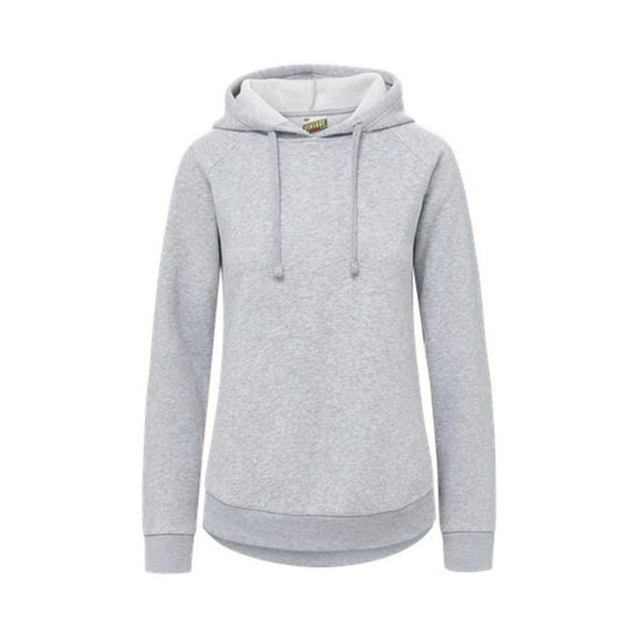 MV Sport W25164 Vintage Fleece Ladies Hoodie-Heather Gray - 073-S