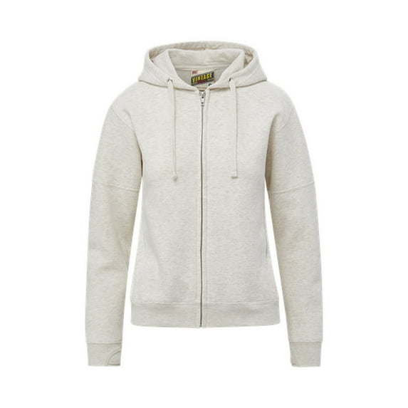 MV Sport W25165 Vintage Fleece Ladies Full Zip-Oatmeal - 145-M