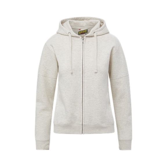 MV Sport W25165 Vintage Fleece Ladies Full Zip-Oatmeal - 145-S