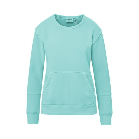 MV Sport W25167 Coastal Color Ladies Crew-BarbadosBlue - 6AY-M