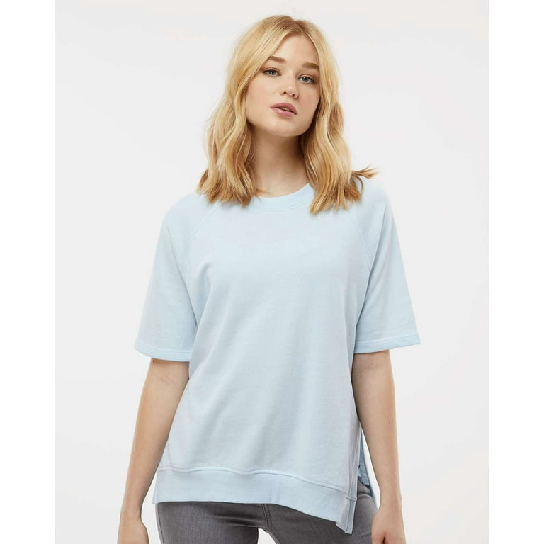 Short sleeve online crewneck sweater