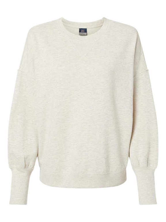 Women's Sueded Fleece Crewneck Sweatshirt
