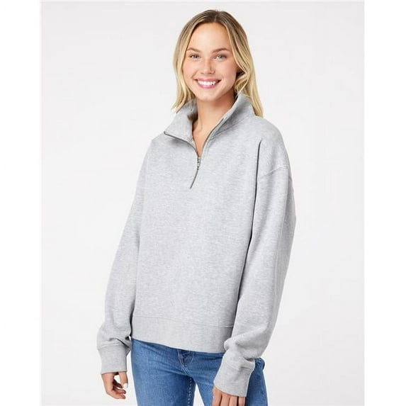 MV Sport Women�'s Sueded Fleece Quarter-Zip Sweatshirt