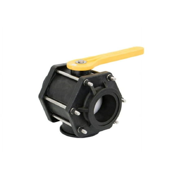 MV300BL Banjo 3" Full 3-Way Bottom Load Polypropylene Manifold Valve