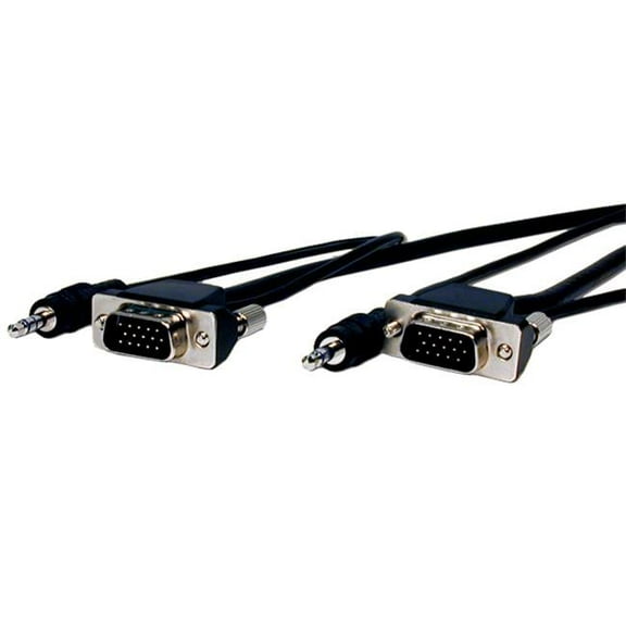 MVGA15P-P-12HR-A Pro AV-IT Series Micro VGA HD15 plug to plug with audio cable 12 ft.