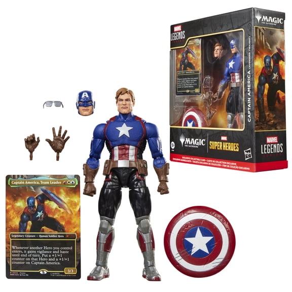 Marvel Legends Series Marvel Super Heroes Magic: The Gathering Captain America (Avengers: Twilight), 6" Action Figure plus Exclusive Foil Trading Card