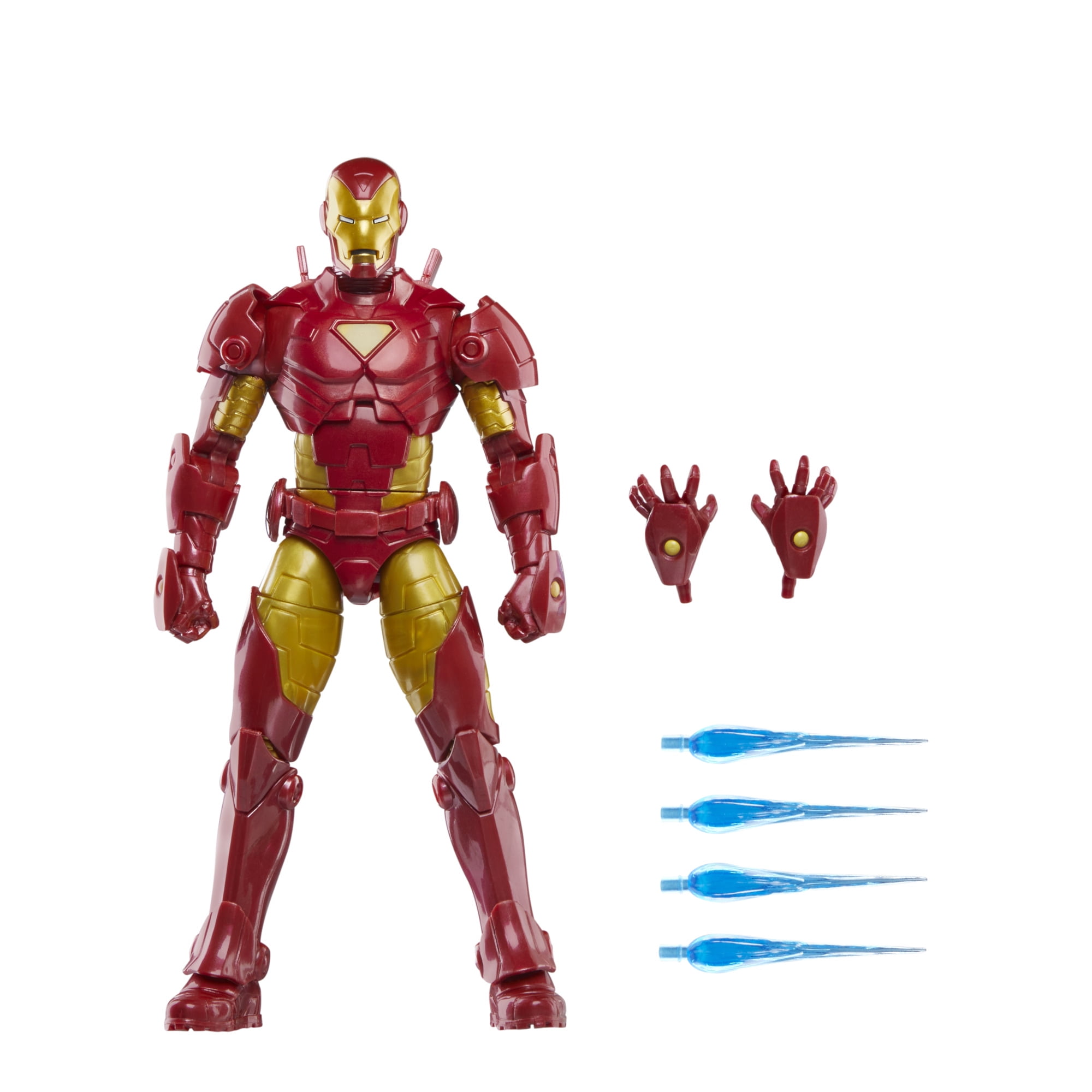 Marvel Legends Series Iron Man Model 01 Gold 6 Retro Comics Collectible Action Figure Walmart