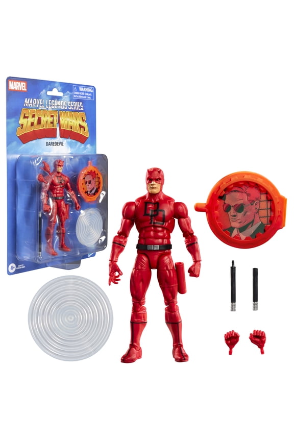 Legends Series Secret Wars Daredevil, Retro Marvel Comics Collectible Action Figure (6)