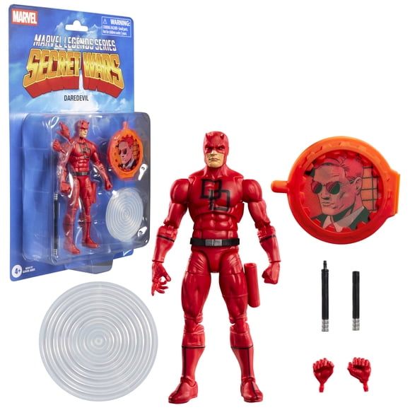 Marvel Legends Series Secret Wars Daredevil, Retro Marvel Comics Collectible Action Figure (6)