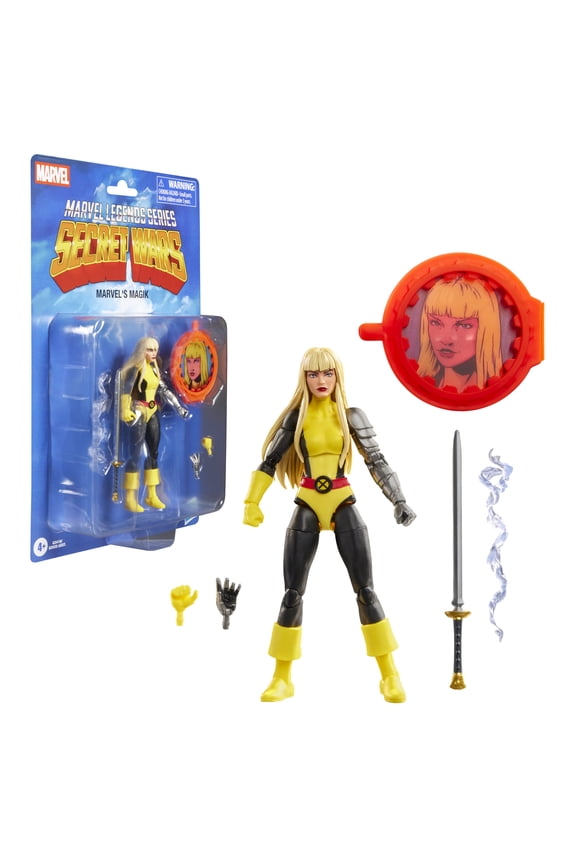 Legends Series Secret Wars Marvels Magik, Retro X-Men and New Mutants Comics Collectible Action Figure (6)