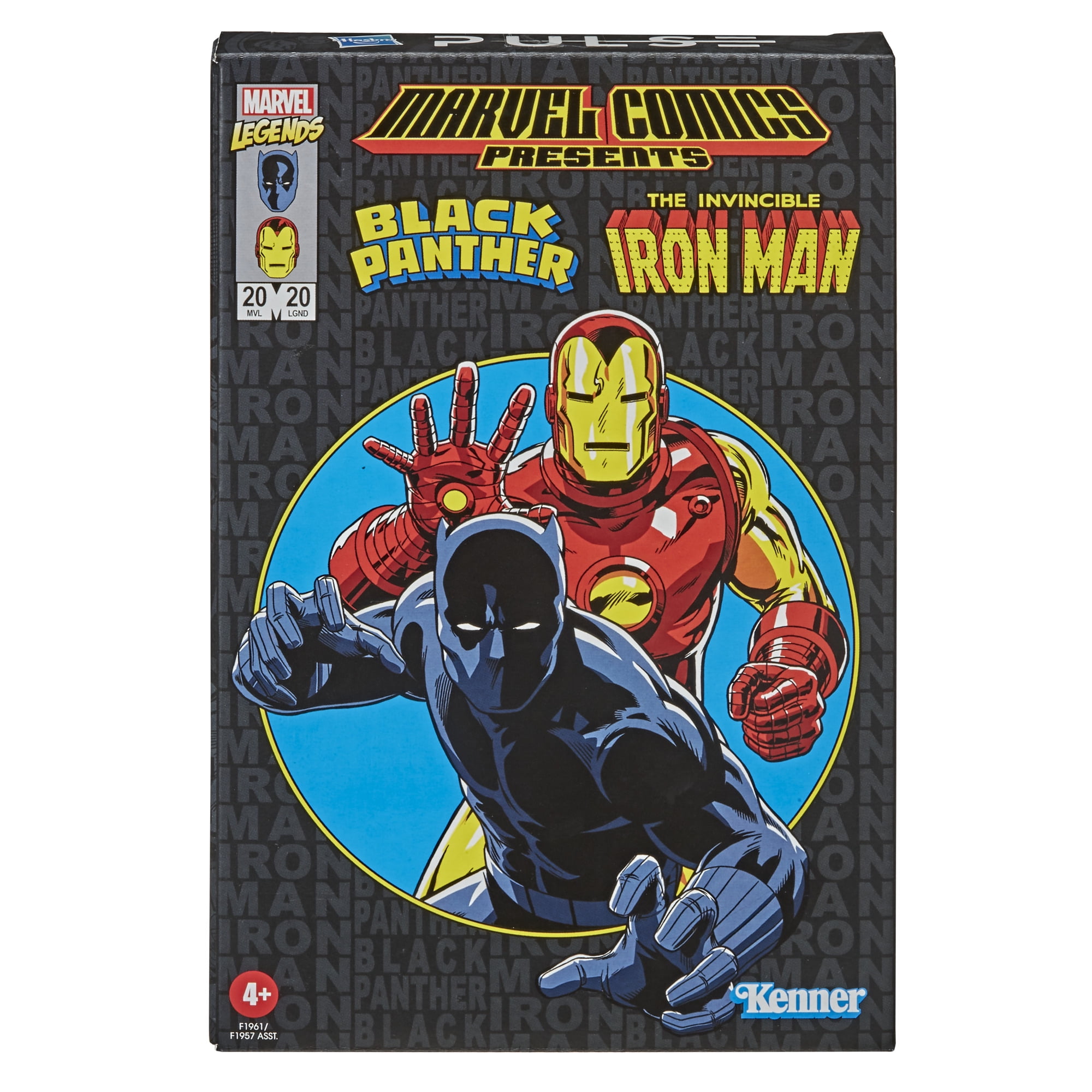 Hasbro Marvel Legends RETRO 3.75 Series 3.75-inch Iron Man & Black Panther Action Figure