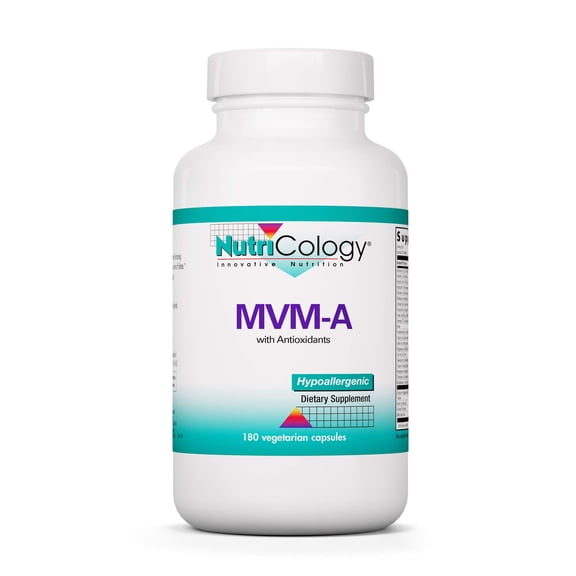 NutriCology MVM-A - Comprehensive Multivitamin Supplement with Minerals - Active B Vitamins, Folate, Iron & More - Antioxidant Activity & Overall Wellness Support - 90 Servings - 180 Capsules