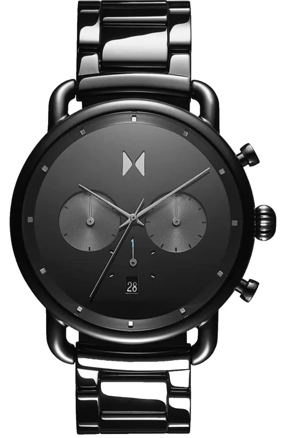 28000235 Blacktop II Black Chronograph Dial Ceramic Bracelet Mens Watch