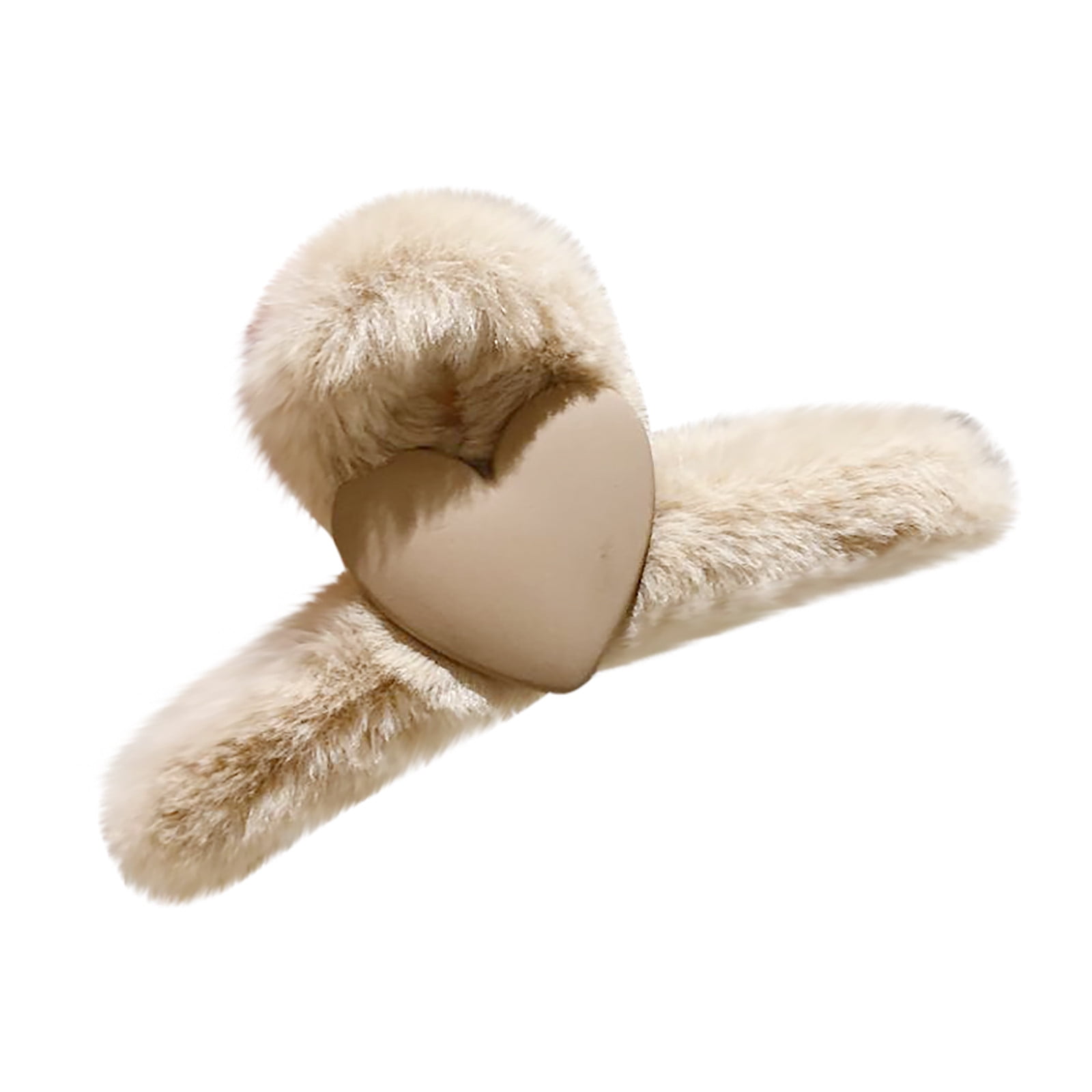 MVNSFEW Autumn and Winter Plush Catch Clip Imitation Hair Clip Back